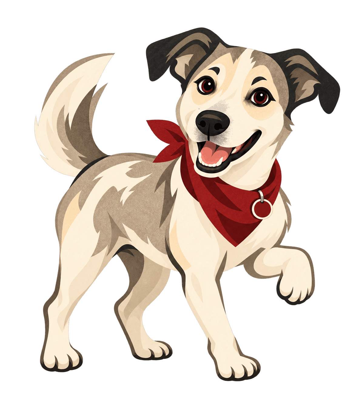 Howdy, the friendly Worth Doing dog, waves hello.